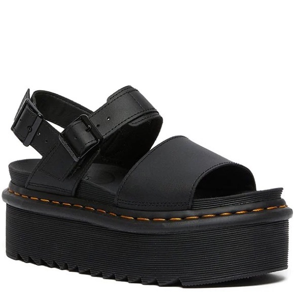 Dr. Martens Shoes Official Doc Marten Voss Leather Strap Platform